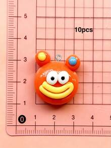 10/20/100pcs Cartoon Glossy Big Mouth Pendant Charm DIY Handmade Keychain Bag Charm Accessory - Cookie Monster - View 17