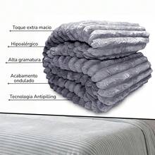 Cobertor Grosso Casal Corttex 400g/m² Boston Toque Macio Alta Gramatura Qualidade Premium - Verde Pastel - Visão 3