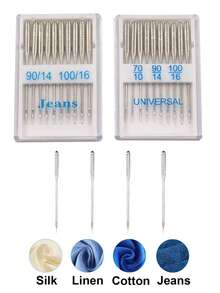 2boxes/Set Stainless Steel Sewing Machine Needle, Classic Jump Resistant Needle For Household Sewing Machine - Multi-color - View 1