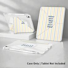 條紋與其他圖案彩繪效果平板保護殼，內建筆槽，相容 Apple 10代/A16 11代/Air 11，相容 MatePad SE 11/MatePad 11/MatePad 11.5 2025，適用 Honor Pad 8/9/10/X8/X8A/X9，相容 及其他熱門機型 - 款式14 - 查看 4