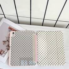 黑色波點蕾絲內印保護翻蓋平板電腦保護殼，附筆槽，適用於 iPad 10代 10.9 吋 2022 智慧保護殼/Air 13(M3 2025)/Air 11(M3 2025)/11(A16 2025)/適用於 Galaxy S9/S7/S10+/適用於 Galaxy Tab S6 Lite 10.4 吋/適用於 MatePad - 彩色 - 查看 8