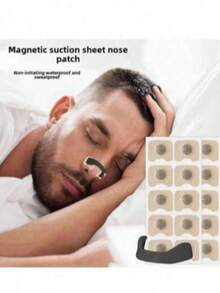 1 Set (60 Stiker Magnetik + 5 Aksesoris + 1 Kotak Hadiah Kemasan) Kotak Perjalanan Premium, Cocok untuk Alat Penyesuaian Pernapasan, Set Plester Hidung Olahraga, Pelebar Hidung untuk Inhalasi - 30 pasang plester hidung - View 1