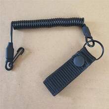 Outdoor Waist Belt Waist Chain Spring Rope Anti-Loss Steel Wire Spring Gun Rope Climbing Carabiner Key Spring Rope - Multicolor - View 4
