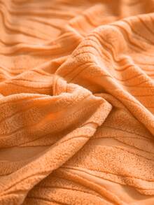 1 Buah Sarung Sofa Anti Debu dan Anti Hewan Peliharaan Model Rok Jacquard Bergelombang, Desain Bergelombang 3D Timbul yang Mewah, Warna Oranye Cerah, Cocok untuk Sofa 1/2/3/4 Dudukan, Kain Bulu Lembut, Sepanjang Musim - oranye - View 11