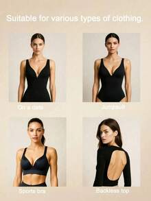 2 buah/Set Bantalan Payudara Perekat Diri Wanita, Dapat Dilepas dan Dicuci, Desain Tebal, Memperindah Bentuk Payudara, Cocok untuk Bra dan Pakaian Dalam - Berbentuk hati - View 5