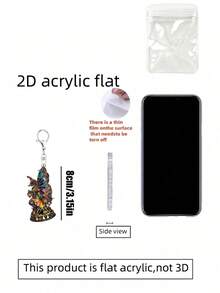 Elegant Witch Butterfly Acrylic Flat Pendant, Keychain, Bag Accessories, Keyrings For Bags, Christmas Tree Decoration, Home Wall Decor, Suitable For Halloween Party, Holiday Celebration, Daily Commute, Suitable For Women's Daily Commute, Shopping, Business Travel, Party Banquet, Also A Gift For Women And Girls For Back To School, Teacher's Day, Birthday And Special Occasions - Multicolor - View 11
