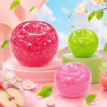 somoving 1pc Green Apple Squeeze Ball, Transparent TPR Stress Relief Toy, Soft Pressure Relief Ball, Suitable For Teenagers, Couples And Adults - Multicolor - View 3