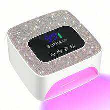 SUN S50 UV LED 可充电美甲灯，57 颗 LED 灯珠，专业固化凝胶指甲油灯工具 - 白色 - 查看 10