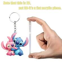 Asmodee Cartoon Couple Keychain, Exquisite Resin Pendant, Fashionable Portable Hanging Decoration, Suitable For Backpacks And Handbags - Multiple Styles - View 4