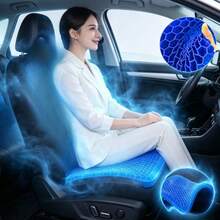 Comfortable Breathable Gel Seat Cushion With Non-Slip Cover, Thickened Breathable Design Effectively Relieves Pressure. Double-Layer Thickened Office Chair Pad, Suitable For Office Chairs And Cars, Christmas And Halloween Gift - Multicolor - View 3