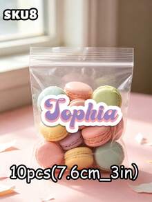 10pcs Custom Personalized Name Stickers,Personalized Stickers, Name Label Stickers, Laptop Stickers, Water Bottle Stickers,Custom Sticker,First Day Of School,Back To School,School Supplies - Multicolor - View 11