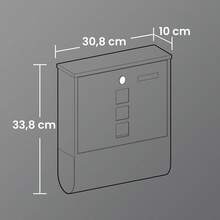 SONGMICS Mailboxes - Siyah - Görünüm 3