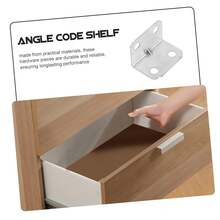 80pcs L-Shaped Corner Brackets (16 Brackets + 64 Screws), 90 Degree Right Angle Support Suitable For Furniture Shelves Cabinets Tables Chairs Hardware Accessories - A - View 7