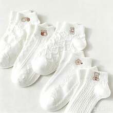 6-Pair Low-Cut Summer Socks 35-40 - Apricot - View 1