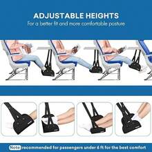 Office Slouchy Footrest Long-Distance Travel Foot Pedal Comfortable Airplane Footrest Accessory - Multicolor - View 4