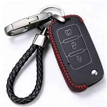 1pc Luxury Alloy Keychain With Leather Strap, Scratch-Resistant And Durable Zinc Alloy Key Ring, 360° Rotatable, Fade-Resistant Rotating Key - 1pc - View 4