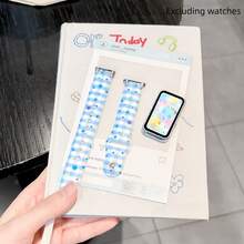Multifunctional Daily Watch Band, Fashionable Versatile Creative Star Grid Silicone Watch Band Design, Compatible With Huawei 11pro/11/10/9/8 Series Watch Band, Quick Release Buckle Design, Supports NFC Version Sharing, Smart Fashion Couple Watch - Multicolor - View 20
