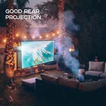 Outdoor Projection Screen 60 Inch, Washable Projector Screen 16:9 Foldable Anti-Crease Portable Projector Movies Screen For Home Theater Outdoor Indoor Support Double Sided Projection (With Hook) - View 4