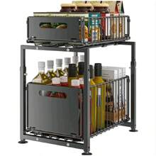 Organizador extraíble de hierro negro - Negro - Ver 3