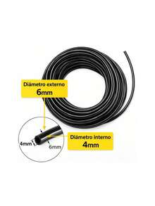 Mangueira Tubo Microtubo PELBD 4 x 6mm para Irrigação - Rolo com 100 metros - A - Visão 5