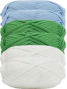 6pcs/600g Multi-Color Premium T-Shirt Yarn - High Elasticity Rope-Like Yarn, Soft Elastic Polyester Yarn, Suitable For Vibrant Crochet Projects, Ideal Choice For Home Decor DIY Crafts, Multi-Color Yarn | Polyester Yarn | Knitting Accessories - Multiple Styles - View 12