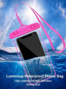 Universal Waterproof Phone Pouch, IPX6 Waterproof Phone Protective Case Compatible With Iphone 17/16/15/14/13/12/11 Pro Max, Galaxy S22 S23 And Other Phones Within 7.0 Inches, Essential For Beach And Boating, Touch Screen Operable, With Lanyard - Multicolor - View 17