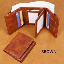 1pc Vintage Tri-Fold Men's Wallet, Multi-Functional Credit Card Holder, Large Capacity Men's Business Wallet, Convenient To Carry, Ideal Gift For Men - Multicolor - View 12
