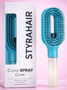 2-In-1 Spray Hair Comb With Built-In Water Spray Function; Suitable For Both Wet And Dry Hair; Ideal For Women With Curly Or Thick Hair; Works With Curly, Straight, And Wavy Styles; Moisturizing Comb; Essential Travel Hair Accessory. - A - View 20