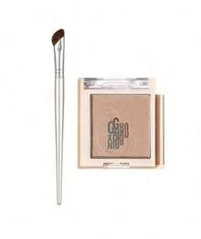 GUOXIAONIU Angled Nose Contour Brush Soft Animal Bristles Dense Powder Pickup Multi-Purpose Face Shading Brush For Beginners Sculpt 3D Nose - Silver - View 13