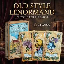 Vintage Norman Tarot Card Set (With PDF Instructions) Divination Game, Halloween Christmas Gift - Brown - View 1