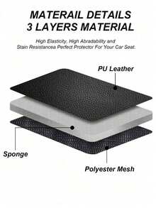Fundas universales para asientos de coche de PU, acolchadas con diamantes antideslizantes, juego de 5 asientos o delantero, accesorios de protección interior de fácil instalación para sedanes, SUVs y camiones - A - Ver 4