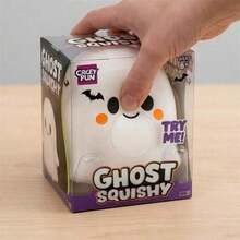 1pc Cute Ghost Squishy Toy With Large Bow, Soft Slow Rising Squeeze Stress Relief Fidget Toy, Halloween Party Favor Gift For Kids Teens - Multicolor - View 4