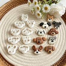 9Pcs Assorted Puppy Dog Head Polymer Clay Cutters Set Various Dog Breeds Face Clay Molds DIY Handmade Earring Pendant Jewelry Craft Supplies - 9pcs - View 6