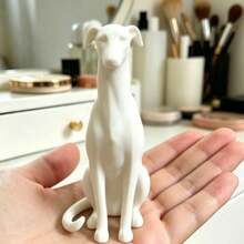 New 3D Printed Whippet Dog Sitting Pose Model Figurine Dog Statue Desktop Decor Collectible - Multicolor - View 2