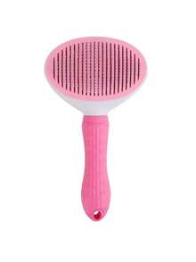 1pc Self-Cleaning Slicker Brush, Suitable For Dogs, Cats, Rabbits Pet Grooming And Shedding, Easily Remove Loose Undercoat, Pet Massage Tool, Suitable For Long-Haired Or Short-Haired Pets - Multicolor - View 12
