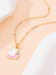 6pcs Sweet Necklace Set, Cute Animal & Flower Delicate Small Pendant With Thin Metal Chain, Minimalist Exquisite Jewelry For Daily Wear, Best Friend Matching Accessory, Gift For Girls - Multicolor - View 10
