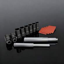 10pcs Locking Wheel Nut Removal Socket Set, 18–25mm Alloy Wheel Bolt Extractor, Strong And Durable - 10pcs/Set - View 6