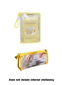 Transparent Waterproof A4 Size Plastic Folder With Zipper, Multi-Functional Document Bag For Files, Letters, Books And Souvenirs, Office Supplies - Multicolor - View 9