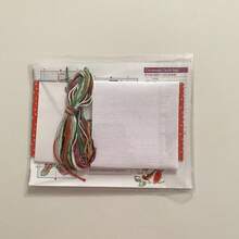 1 Set Of 3 Cross Stitch Greeting Cards/DIY Christmas Cross Stitch/Snowman, Bird And Christmas Stocking Pattern Embroidery/Easy To Learn Suitable For Beginners - A - View 3