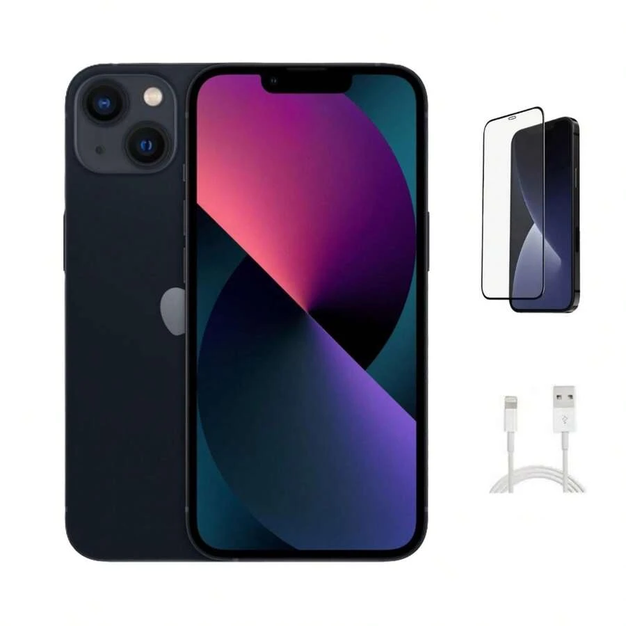 Refurbished Apple IPhone 13 Mini A2481 (Fully Unlocked) 128GB Midnight (Grade A) W/ Pre-Installed Tempered Glass - 查看 1