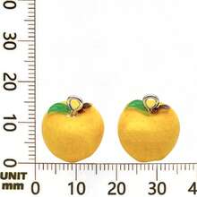 2/10pcs 3D Resin Fruit Charms Simulation Blueberry Apple Pear Mango Tomato Persimmon Pendant For DIY Bracelet Necklace Earring Jewelry Making Findings - Multicolor - View 18