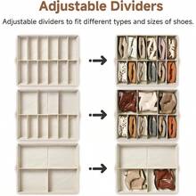 Shoe Storage Set - 76 X 62 X 13.5 cm + Beige(cotton-linen) - View 4