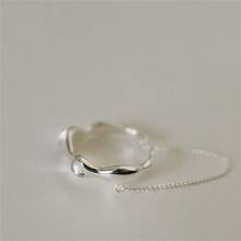 VKHK 1 Pc Personality Crystal Chain Open Cuff Finger Rings For Women Girl Fashion Jewelry Gift - Ring - View 4