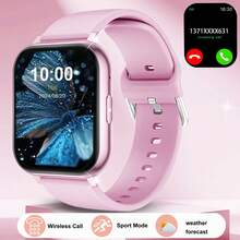 Brand New Unisex Smartwatch With 1.83-Inch Full Touch HD Screen, Supports Wireless Calling, SMS Notifications, Alarm, Multiple Sports Modes, Remote Camera Control, Music Playback And More. Compatible With IOS And Android Smartphones. Perfect Gift For Valentine's Day, Easter, Mother's Day, Father's Day, Halloween, Thanksgiving And Christmas. - Multicolor - View 15