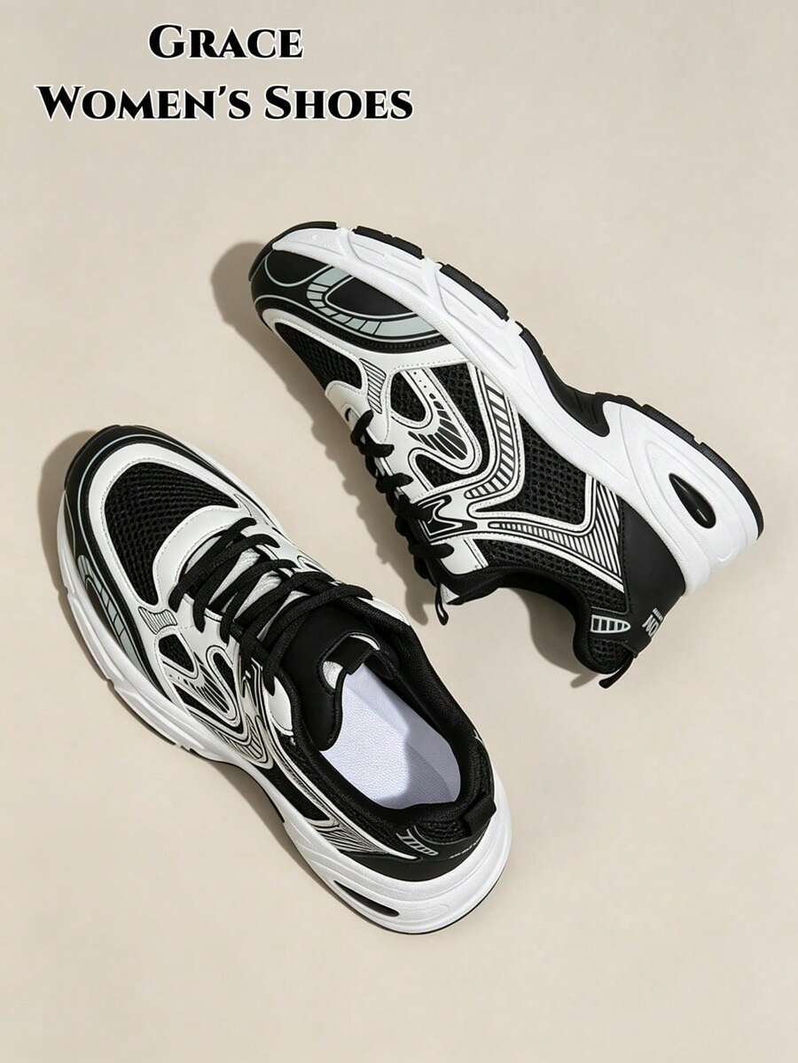 New Casual Sports Shoes, Fashion Thick Sole Sneakers, Versatile Couple Shoes, Suitable For All Seasons