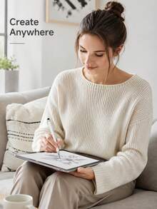 Bút cảm ứng 2 trong 1 đầu kép, bút cảm ứng màn hình phổ biến, tương thích với iPad, điện thoại, điện thoại Android, máy tính bảng, đầu nhọn, phù hợp cho vẽ nghệ thuật kỹ thuật số, phác thảo, viết và sử dụng văn phòng - Xem 9