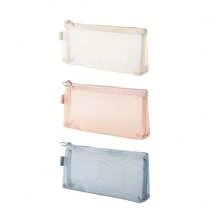 Small Mesh Makeup Bag, Portable Travel Nylon Zipper Makeup Brush Storage Pouch, Stationery Pencil Case, Home School Office Accessories Organizer Bag - View 13