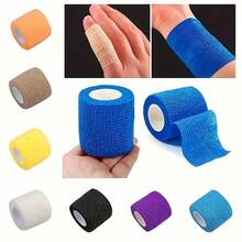 1/3/5/7 Rolls Sports Tape, Elastic Self-Adhesive Bandage, Finger And Ankle Support, Suitable For Wrist, Waist, Knee And Elbow Protection, For Football, Basketball, Running, Fitness, Badminton, Tennis - Multicolor - View 5