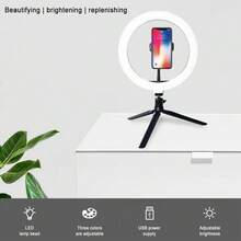 12/14 Inch Dimmable LED Ring Light Strip Kit, 2M Extendable Tripod Stand With Universal Phone Holder, Multi Brightness Selfie Ring Light For Makeup, Portrait Photography, Video Recording & Live Streaming Content Creation - Multicolor - View 4