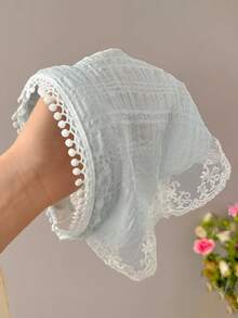 1-Pack Women's Pastoral Style Headband Lazy Hair Buckle Turban High-End Lace Hair Accessory Beach Vibe Photo Upgrade Triangular Turban - Multicolor - View 13